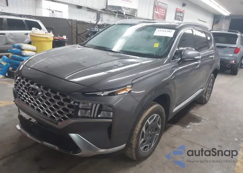 2021 Hyundai Santa Fe Hybrid Blue from USA, damaged, VIN KM8S2DA17MU005644